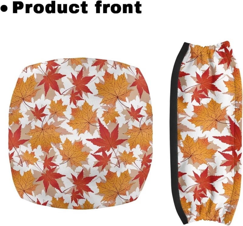 LedBack Thanksgiving Rollator Walker for Seniors - Fall Leaves Seat Cover Accessories - Washable Universal Walker Seat and Backrest Covers - Image 2